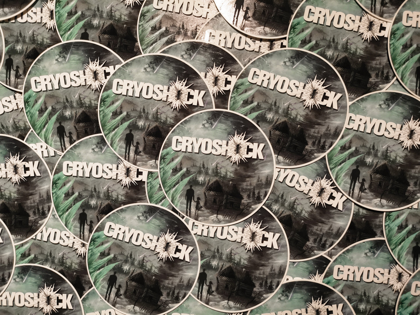 402 - Sticker - Cold Front Rising, 10 cm diameter (4 in)